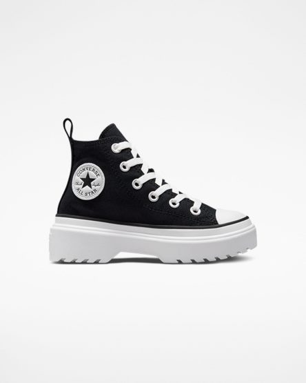 Pantofi Platforma Fete Converse Chuck Taylor All Star Lugged Lift Panza Inalti Negrii Albi | RO DGCK13371